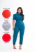 Código 20 - Macacão Jogger com Amarração e Manga Princesa - Basic Essence Atacado