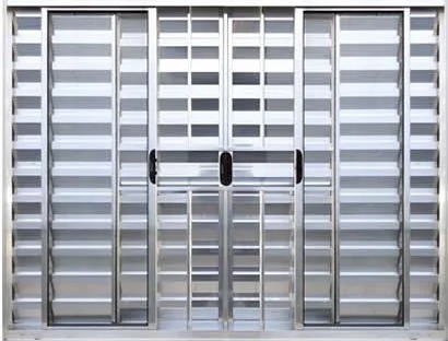 VENEZIANA 6 FOLHAS COM GRADE LINHA ECONÔMICA