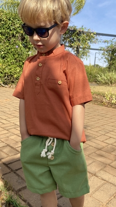 Short Mauricinho Linho Verde