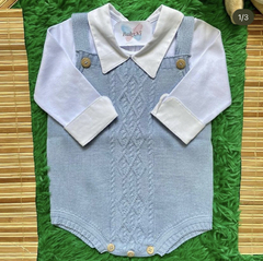 Romper Tricô Azul na internet