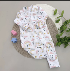 Macacão em Molecotton Arco-íris - BabyNi