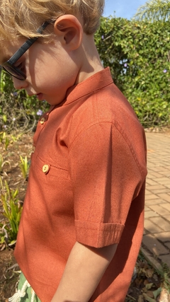Bata Terracota - algodão & linho. - loja online