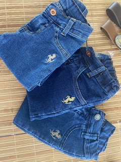Calça Jeans Bordada Cavalinho na internet