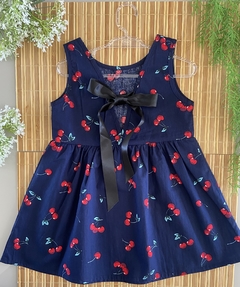 Vestido Cereja - Decote em "V" nas costas + laço. na internet