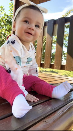 Conjunto Animais Calça Rosa - comprar online