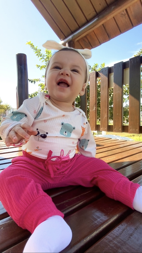 Conjunto Animais Calça Rosa