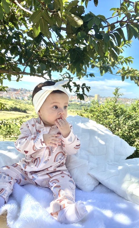 Macacão Canelado Arco-íris