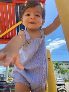 Romper Tricô Azul - comprar online