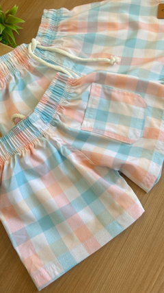 Short Tactel Xadrez - loja online