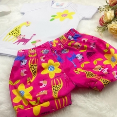 Conjunto Girafa Flowers na internet