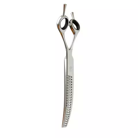 TESOURA PARA TOSA PROFISSIONAL TUBARAO CURVA CHROME 440C 7 PREMIUM - PROPETZ