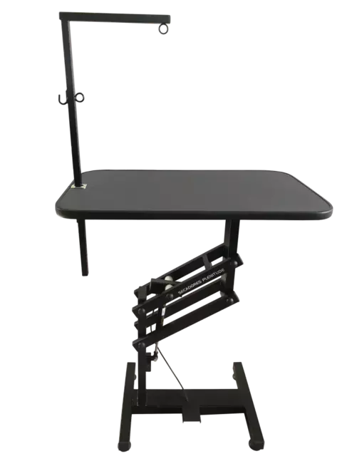 MESA DE TOSA PLENITUDE COM REGULAGEM PNEUMATICA RETANGULAR - TAMPO 80X50CM - PRETA - comprar online