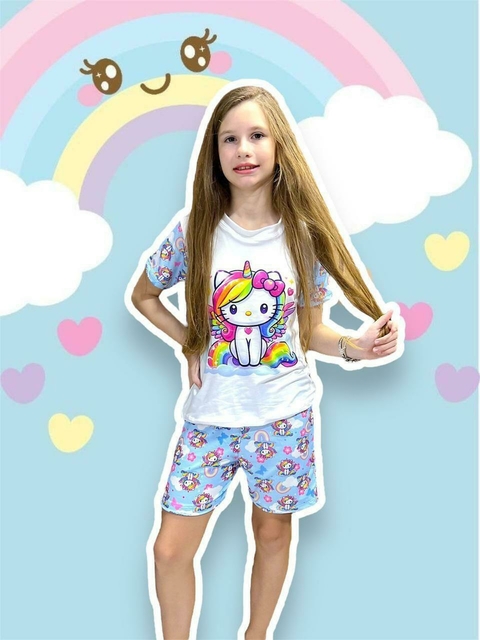 Pijama Short Infantil Feminino - comprar online