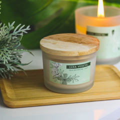 Vela com Cera Vegetal Sem Perfume