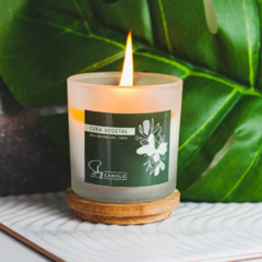 Vela com Cera Vegetal Sem Perfume - Sky Candle