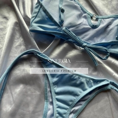 Bikini Argolla Celeste - comprar online