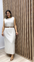 Vestido reto midi Leila na internet