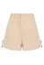 SHORT PREGAS CREPE ELASTICO COS BAUNILHA - Absolutta Store