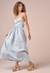 VESTIDO LONGO PREGAS JEANS MY PLACE
