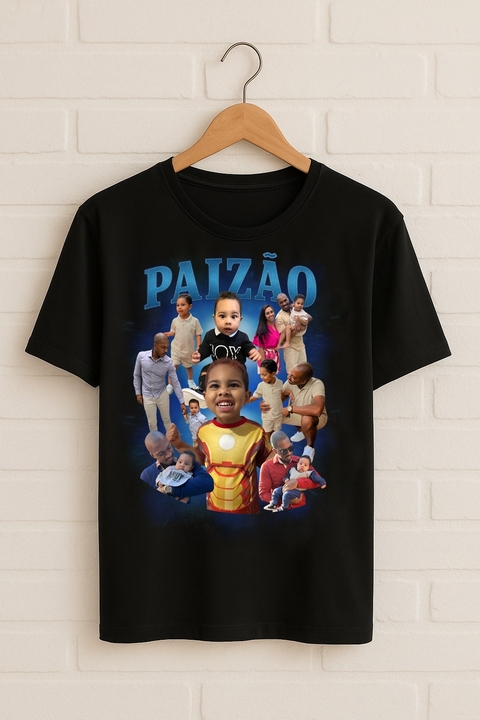 Camiseta Personalizada Preta Dia dos Pais