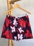 Shorts tactel "Red Flowers" - comprar online