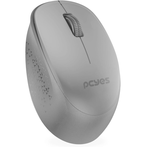 Mouse Sem Fio PCYES Mover Gray 1600 DPI – Wireless 2.4 GHz, Silent Click