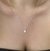 Colar de Prata Gota em Zircônia. na internet