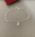 Pulseira de Prata Com Coração em Zircônia. na internet