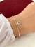 Pulseira de Prata Coração Vazado e Zircônia. - comprar online
