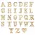 Letras Metal Dourado Para Calcinha Personalizável