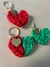 Chaveiro em crochê Fio de Malha - Natal - comprar online