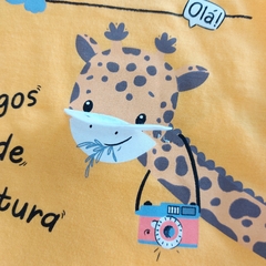 Conjunto Regata Est. Leão e Elefante / Bermuda Listra Lateral - comprar online