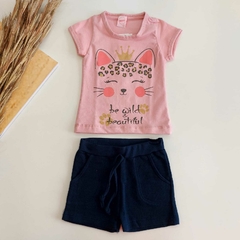 Conjunto Gatinha com Brilhos na internet