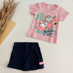 Conjunto Short Saia