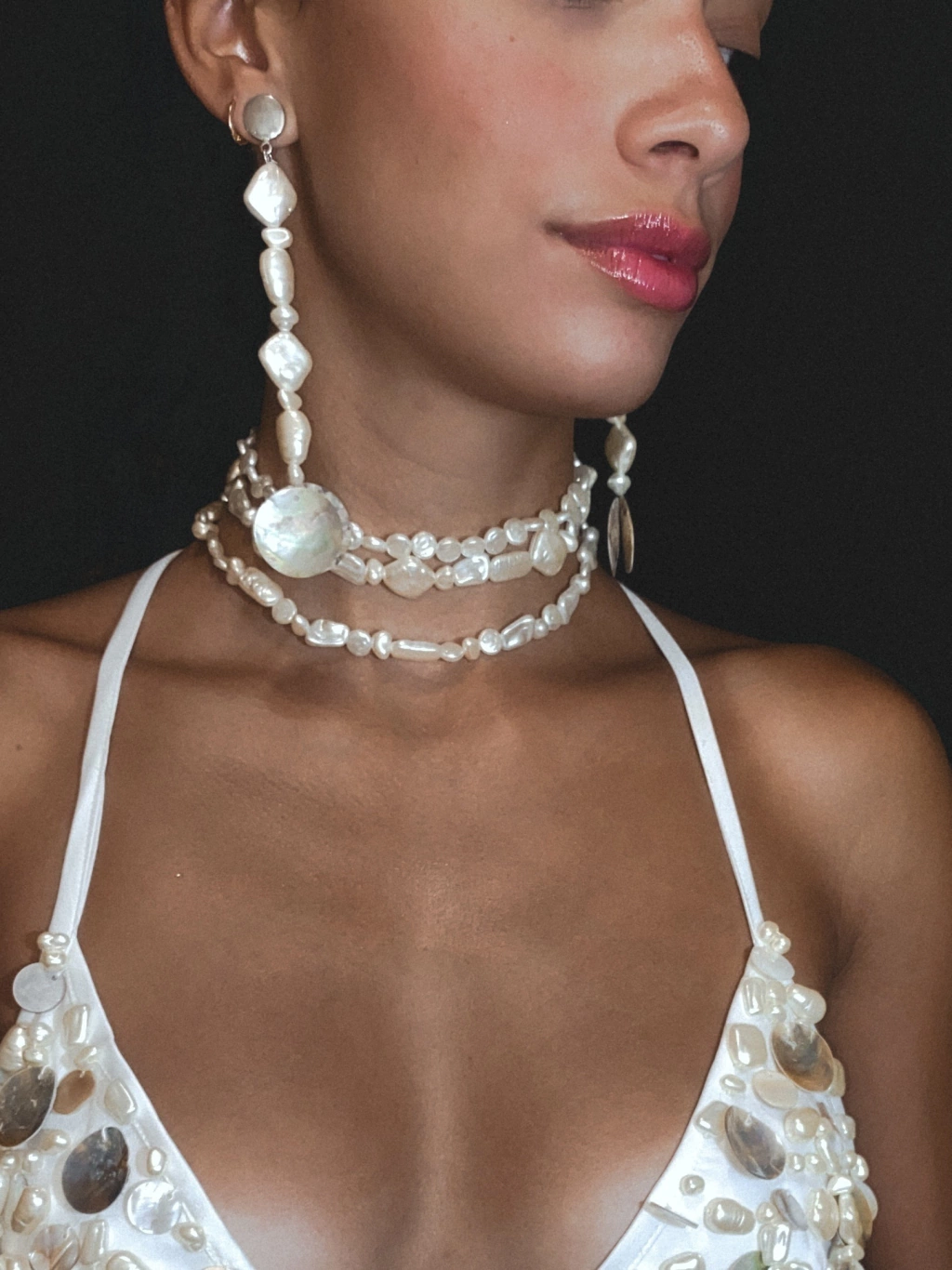 Choker Perolas