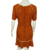 VESTIDO TERRACOTA ESTAMPADO, TAM 36 na internet