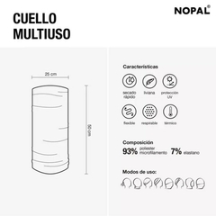 Cuello Térmico Multiuso Bamboo - Nopal en internet