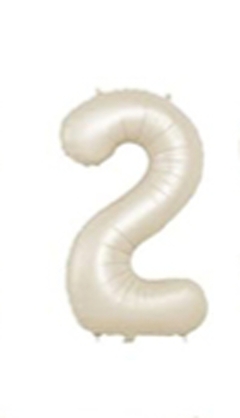 Globos número crema (32") - tienda online