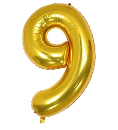 Imagen de Globos número dorado (32")