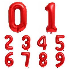 Globos número rojo (32") - comprar online
