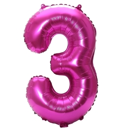 Imagen de Globos numero fucsia (32")