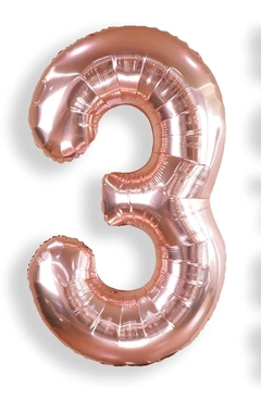 Imagen de Globos número Gold rose (32")