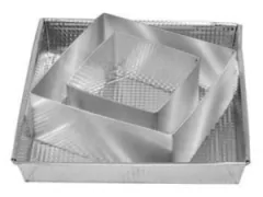 Molde cuadrado con doble cuadros - comprar online