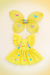 ROMPER VESTIDO MESVERSÁRIOJARDIM ENCANTADO FADA AMARELO - comprar online
