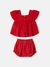 CONJUNTO BATA E TAPA FRALDA VERMELHO ANIMÊ L2198 na internet