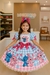 Vestido Infantil Lilo Stitch e Angel Xadrez Azul Festas - comprar online