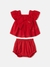 CONJUNTO BATA E TAPA FRALDA VERMELHO ANIMÊ L2198 - comprar online
