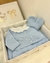 KIT SAÍDA DE MATERNIDADE ANGELINA AZUL CLARO PÉROLAS MINI LADY. - comprar online