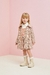 Imagem do Casaco Xadrez tweed caramelo com rosa Momi