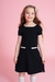 VESTIDO TRICOT MINI TRANÇAS ISABELA BOTÃO JOIA CORAÇÃO PITUCHINHUS'